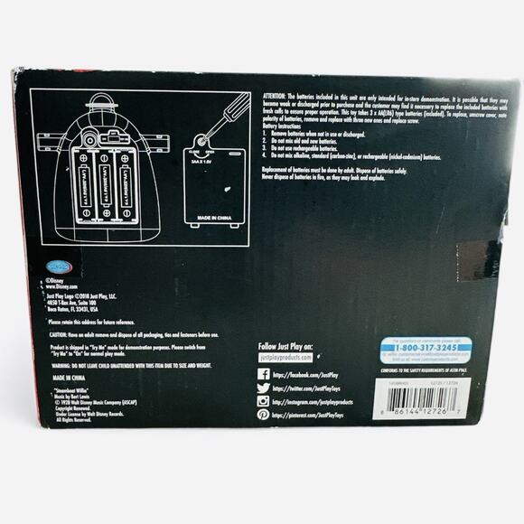 Walt Disney Whistling Mickey Mouse Steamboat Willie 18 inch Plush Brand New - Picture 4 of 4